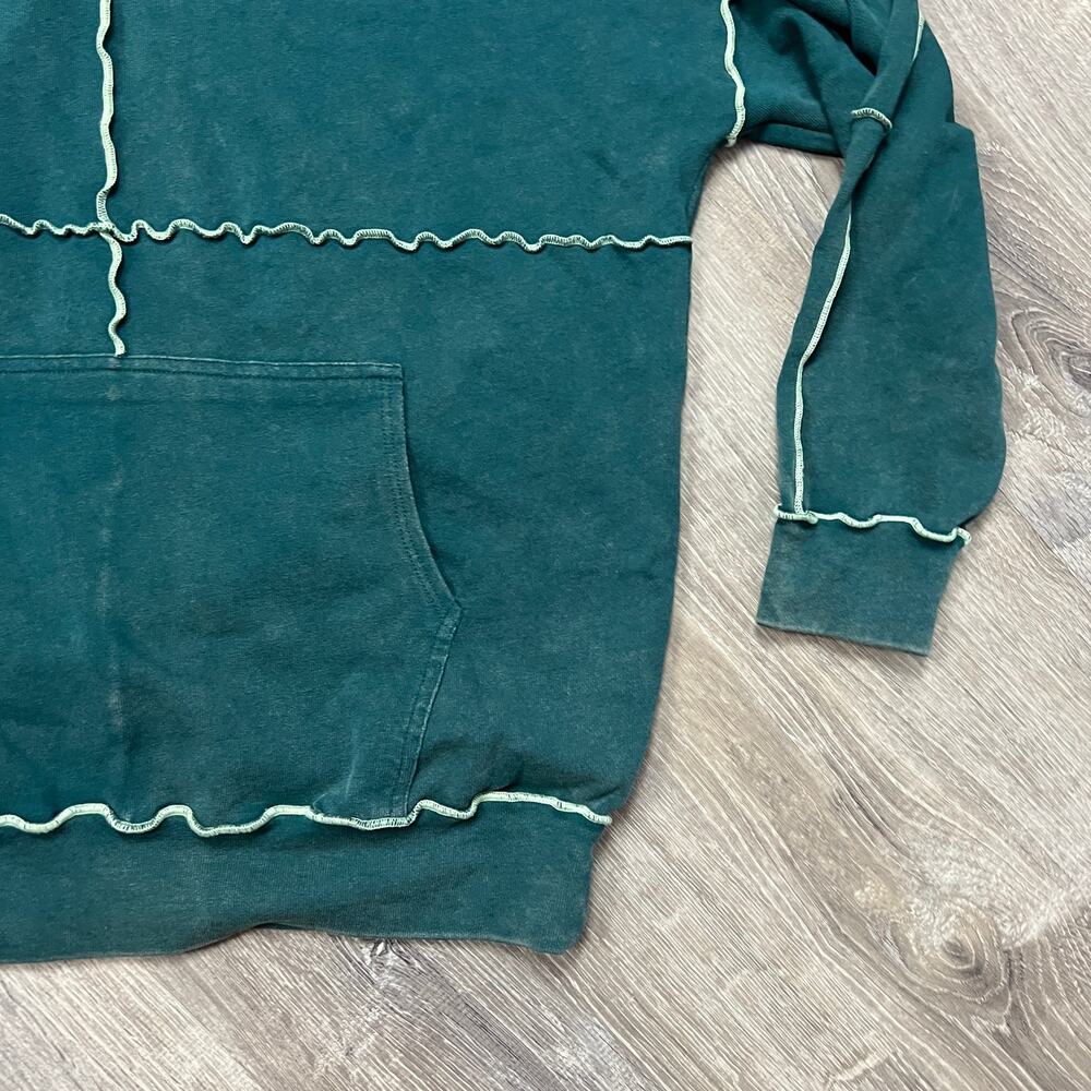 Wild Fable Women's Green Long Sleeve Seamed Hooded Sweatshirt - Medium - NWT - Picture 5 of 8